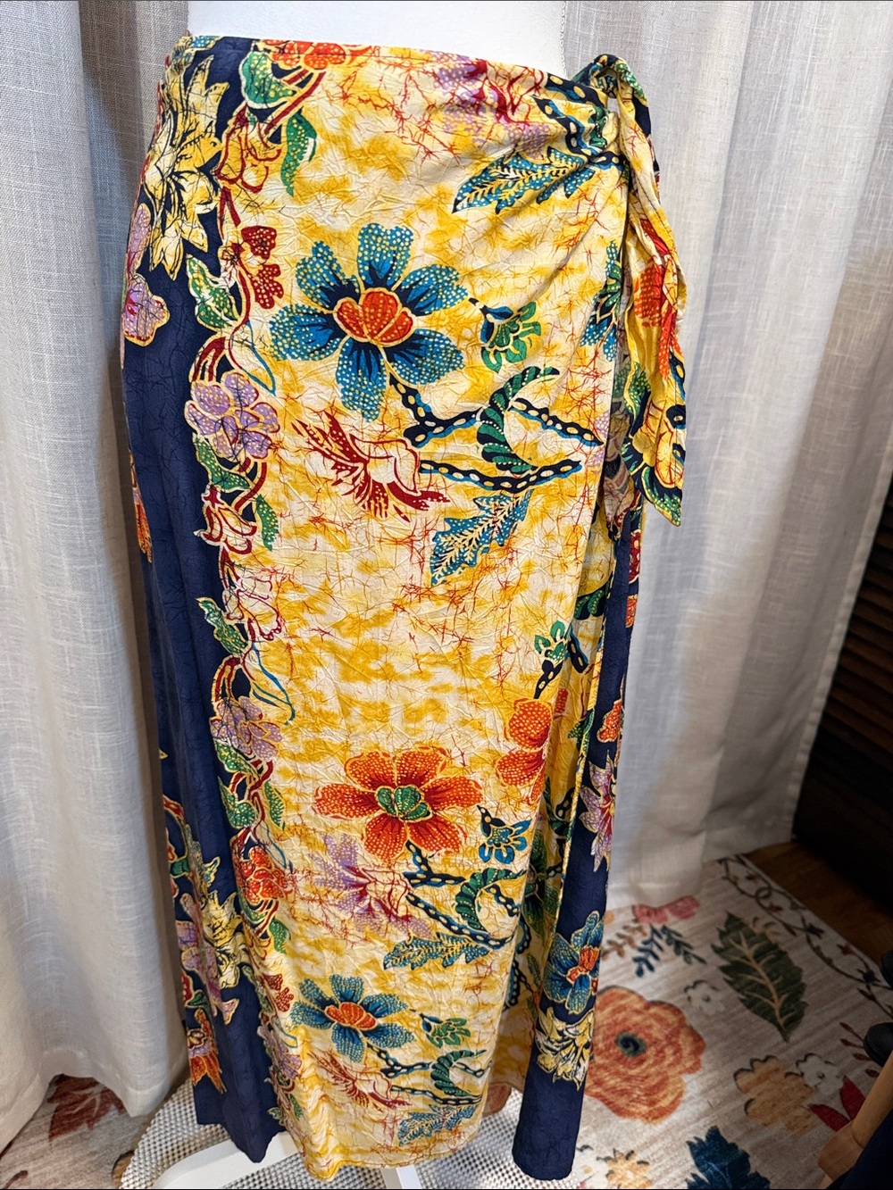 🌺 Vintage Jams World Java Floral Wrap Skirt | Size Large 🌺